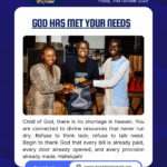 GOD HAS MET YOUR NEEDS