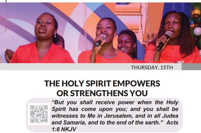 THE HOLY SPIRIT EMPOWERS OR STRENGTHENS YOU